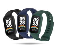 Xisair 3 Pieces Wristbands Compatible with Xiaomi Smart Band 9 Active/Redmi Smart Band 3 Silicone Straps for Redmi Smart Band 3 Strap Xiaomi Band 9 Active Sport Wristband