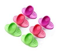 Xisakaca 6 Pcs Silicone Pot Holders, Silicone Heat Resistant Pot Holders, Mini Oven Mitts Rubber Oven Glove, Cooking Pinch Grips for Kitchen(No More Burning Your Fingers!)