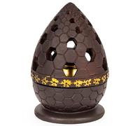 Xisakaca Incense Burner Holder, Bakhoor Frankincense Charcoal Censer Resin Stand, Ideal for Aromatherapy Yoga Spa, Home Christian Church Decor (Coffee)