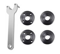 Xisfriean 5 Piece/Set Grinder Angle Spanner Wrench Flange Nut with Angle Grinder Key and Inner Outer Flange Nut Angle Grinder Flange Wrench for Multiple Models of Angle Grinders