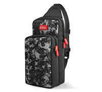 Xishwon Kawaii Backpack Carrying Travel Bag for Nintendo Switch/Lite/OLED/Console/Dock/Joy-Cons&Accessories Storage, Black Camouflage, L, Fashion
