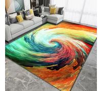 Xisnuient 3D Illusion Vortex Abstract Area Rug,Abstract Vertigo Visual Effect, Decorative Floor Carpet for Living Room Bedroom Gaming Room Hallway Home Decor (COLOR-2,160x230 cm)