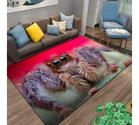 Xisnuient Cool Spider Vision Rugs, Modern 3D Spider Portrait Man Soft Decorative Carpet, Teenager Boy Bedroom Game Non-slip Floor Mat Suitable for Living Room, Kids Room Playroom (Colour 6,140x200cm)