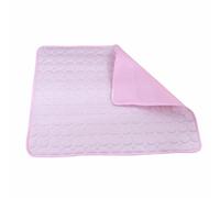 Xisnuient Dog Self Cooling Mat Kennel Crates And Bed Sofa Pad Preferred By Cat Lovers Cat Litter Mat Pet Carpet Washable Summer Pet Cooling Pad For Cat Rabbit And Guinea Pig Cages (40x30 cm,Pink)