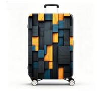 Xisnuient Elastic Luggage Cover Washable Suitcase Protector, Printed Travel Luggage Sleeve Dust & Scratch Resistant, Fits 18-32 Inch Suitcases for Family Travel (Color-4,L)
