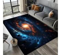 Xisnuient Galaxy Nebula Pattern Rug, Soft Non Slip Washable Space Themed Rug for Living Room Bedroom Gaming Room Home Theater Home Decor (Colour 2,120x160cm)