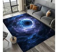 Xisnuient Galaxy Nebula Pattern Rug, Soft Non Slip Washable Space Themed Rug for Living Room Bedroom Gaming Room Home Theater Home Decor (Colour 5,80x120cm)