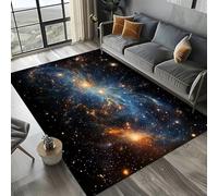 Xisnuient Galaxy Nebula Pattern Rug, Soft Non Slip Washable Space Themed Rug for Living Room Bedroom Gaming Room Home Theater Home Decor (Colour 4,160x230cm)