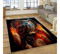 Xisnuient Large Area Rug,Colourful Dream Catcher Cute Owl Cartoon Birds Printed Carpet for Home Living Room Bedroom Sofa Doormat Decor,Children's Game Room Non-slip Floor Mat (Multi 5,100x150 cm)