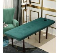 Xisnuient Microfiber Beauty Massage Spa Table Sheet With Face Hole Massage Bed Sheet Cover Premium Facial Bed Cover Fitted Sheets Couch Cover For Spa Massage Tattoo Elastic (Green,80x190 cm)