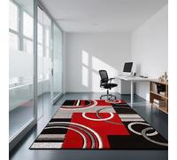 Xisnuient Modern Geometric Area Rugs for Living Room Large Abstract Non Slip Washable Carpet Bedroom Office Gaming Decor Nordic Style Soft Short Pile Floor Mat Easy Clean Durable (Colour 4,80x160cm)