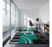 Xisnuient Modern Geometric Area Rugs for Living Room Large Abstract Non Slip Washable Carpet Bedroom Office Gaming Decor Nordic Style Soft Short Pile Floor Mat Easy Clean Durable (Colour 2,80x160cm)