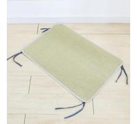 Xisnuient Summer Pet Cooling Mat, Breathable Rattan Dog Cat Pad with Ties, Non-Slip Washable Pet Bed Liner for Small Medium Large Pets, Sofa Furniture Protector, Indoor Outdoor Use (COLOR-1,70x50cm)