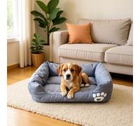 Xisnuient Waterproof Bolster Dog Sofa Bed, Pet Bed for Small Medium Dogs Cats (COLOR-2,XL)