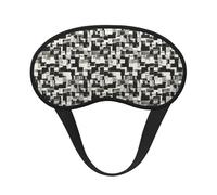 Xiso Ver Abstract Broken Pattern Print Sleep Mask Adjustable Eye Mask Soft Sleeping Eye Covers for Sleeping Perfect Shading Reduce Eye Edema