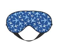 Xiso Ver Airplanes in The Sky Sleep Mask Adjustable Double -Sided Eye Mask Soft Sleeping Eye Covers for Sleeping Perfect Shading Reduce Eye Edema