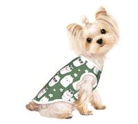 Xiso Ver Alpaca Faces Print Dog Shirts Elastic Soft Dog T-Shirts Breathable Pet Clothes Spring Summer Pet Apparel Tee Shirt for Puppy Kitty Cats Small Medium Dogs