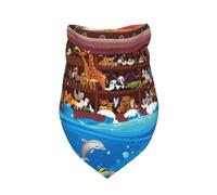 Xiso Ver Animals On Noah's Ark Dog Bandana -1 Pack Premium Durable Triangle Scarf Washable Make Your Pooch Stand Out Dog Bandana Boy Birthday Suitable for Neutral Large Dogs