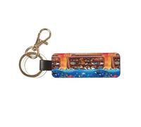 Xiso Ver Animals On Noah's Ark Leather Keychain Universal Key Fob Keychain Leather KeyChains Holder for Men and Women, White, One Size