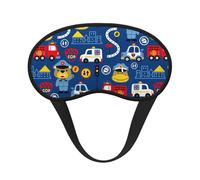 Xiso Ver Animals Rescue Team Print Sleep Mask Adjustable Eye Mask Soft Sleeping Eye Covers for Sleeping Perfect Shading Reduce Eye Edema