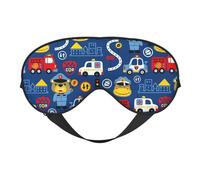 Xiso Ver Animals Rescue Team Sleep Mask Adjustable Double -Sided Eye Mask Soft Sleeping Eye Covers for Sleeping Perfect Shading Reduce Eye Edema