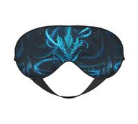 Xiso Ver Awaken Your Inner Dragon Sleep Mask Adjustable Double -Sided Eye Mask Soft Sleeping Eye Covers for Sleeping Perfect Shading Reduce Eye Edema