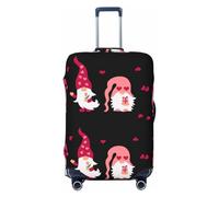 Xiso Ver Baker Gnome Luggage Cover Washable Elasticated Luggage Covers for Suitcase tsa Approved Stylish Dust and Scratch Resistant Luggage Case Protector for Kids and Adults -, Love You Mom, L (26-28