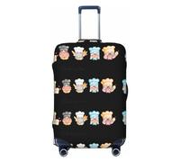 Xiso Ver Baker Gnome Luggage Cover Washable Elasticated Luggage Covers for Suitcase tsa Approved Stylish Dust and Scratch Resistant Luggage Case Protector for Kids and Adults -, Little Chef Gnome, S