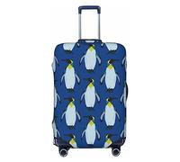 Xiso Ver Bee Kind Luggage Cover Washable Elasticated Luggage Covers for Suitcase tsa Approved Stylish Dust and Scratch Resistant Luggage Case Protector for Kids and Adults -, Beautiful King Penguin