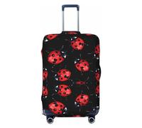 Xiso Ver Bees and Honeycombs Luggage Cover Washable Elasticated Luggage Covers for Suitcase tsa Approved Stylish Dust and Scratch Resistant Luggage Case Protector for Kids and Adults -, Beautiful Red