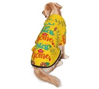 Xiso Ver Bless This Home Dog Hoodie Soft and Warm Dog Hoodie Sweater with Leash Hole and Pocket Dog Winter Sweatshirt Warm Pet Clothes for Medium Large Dogs