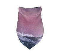 Xiso Ver Boat Lighthouse Storm Waves Dog Bandana -1 Pack Premium Durable Triangle Scarf Washable Make Your Pooch Stand Out Dog Bandana Boy Birthday Suitable for Neutral Large Dogs