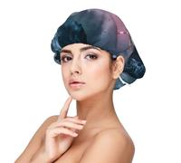 Xiso Ver Boat Lighthouse Storm Waves Satin Bonnet Silk Bonnet for Sleeping with Adjustable Straps Hair Cap Double Layer Satin Lined Sleep Caps for Women's Natural & Curly Hair