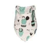 Xiso Ver Cactus in a Flower Pot Dog Bandana -1 Pack Premium Durable Triangle Scarf Washable Make Your Pooch Stand Out Dog Bandana Boy Birthday Suitable for Neutral Large Dogs