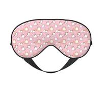 Xiso Ver Cartoon Cat and Paw Sleep Mask Adjustable Double -Sided Eye Mask Soft Sleeping Eye Covers for Sleeping Perfect Shading Reduce Eye Edema