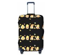 Xiso Ver Cartoon Tractor Luggage Cover Washable Elasticated Luggage Covers for Suitcase tsa Approved Stylish Dust and Scratch Resistant Luggage Case Protector for Kids and Adults -, Bee Happy
