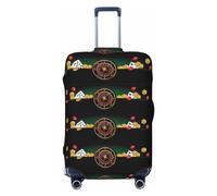 Xiso Ver Cat Meow Luggage Cover Washable Elasticated Luggage Covers for Suitcase tsa Approved Stylish Dust and Scratch Resistant Luggage Case Protector for Kids and Adults -, Casino2, X-L (28.3-31.5