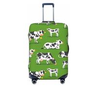 Xiso Ver Creative Poker Luggage Cover Washable Elasticated Luggage Covers for Suitcase tsa Approved Stylish Dust and Scratch Resistant Luggage Case Protector for Kids and Adults -, Cows With Calfs