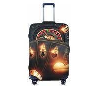 Xiso Ver Creative Poker Luggage Cover Washable Elasticated Luggage Covers for Suitcase tsa Approved Stylish Dust and Scratch Resistant Luggage Case Protector for Kids and Adults -, Creative Casino