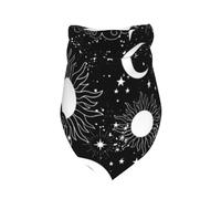 Xiso Ver Crescent and Stars Dog Bandana -1 Pack Premium Durable Triangle Scarf Washable Make Your Pooch Stand Out Dog Bandana Boy Birthday Suitable for Neutral Large Dogs