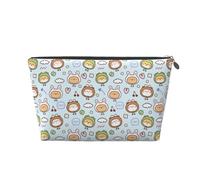 Xiso Ver Cute Animals Face Leather Cosmetic Bag for Women Small Makeup Bag for Purse Travel Cosmetic Pouch for Makeup Brushes Lipsticks, Silver, One Size