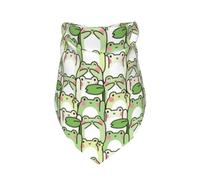 Xiso Ver Cute Frog in Various Poses Dog Bandana -1 Pack Premium Durable Triangle Scarf Washable Make Your Pooch Stand Out Dog Bandana Boy Birthday Suitable for Neutral Large Dogs