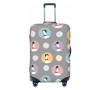 Xiso Ver Cute Mushroom1 Luggage Cover Washable Elasticated Luggage Covers for Suitcase tsa Approved Stylish Dust and Scratch Resistant Luggage Case Protector for Kids and Adults -, Cute Geese, X-L