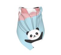 Xiso Ver Cute Panda Flying in The Sky Dog Bandana -1 Pack Premium Durable Triangle Scarf Washable Make Your Pooch Stand Out Dog Bandana Boy Birthday Suitable for Neutral Large Dogs
