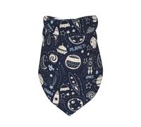 Xiso Ver Cute Rocket Satellite Dog Bandana 1 Pack Premium Durable Triangle Scarf Washable Dog Bandana Boy Birthday Suitable for Neutral Large Dogs