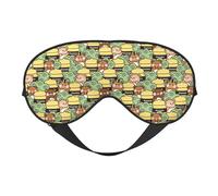 Xiso Ver Cute Teddy Bear in Various Poses Sleep Mask Adjustable Double -Sided Eye Mask Soft Sleeping Eye Covers for Sleeping Perfect Shading Reduce Eye Edema