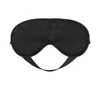 Xiso Ver Day of The Dead Skeleton Sleep Mask Adjustable Double -Sided Eye Mask Soft Sleeping Eye Covers for Sleeping Perfect Shading Reduce Eye Edema