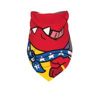 Xiso Ver Dinosaur Super Hero Cartoon Dog Bandana -1 Pack Premium Durable Triangle Scarf Washable Make Your Pooch Stand Out Dog Bandana Boy Birthday Suitable for Neutral Large Dogs
