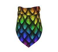Xiso Ver Dragon Scales Dog Bandana -1 Pack Premium Durable Triangle Scarf Washable Make Your Pooch Stand Out Dog Bandana Boy Birthday Suitable for Neutral Large Dogs