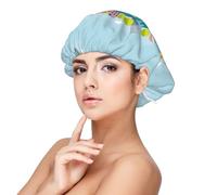 Xiso Ver Dreaming Travel Satin Bonnet Silk Bonnet for Sleeping with Adjustable Straps Hair Cap Double Layer Satin Lined Sleep Caps for Women's Natural & Curly Hair